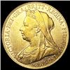 Image 1 : 1900 G.B. .2355oz Gold Sovereign CLOSELY UNCIRCULA