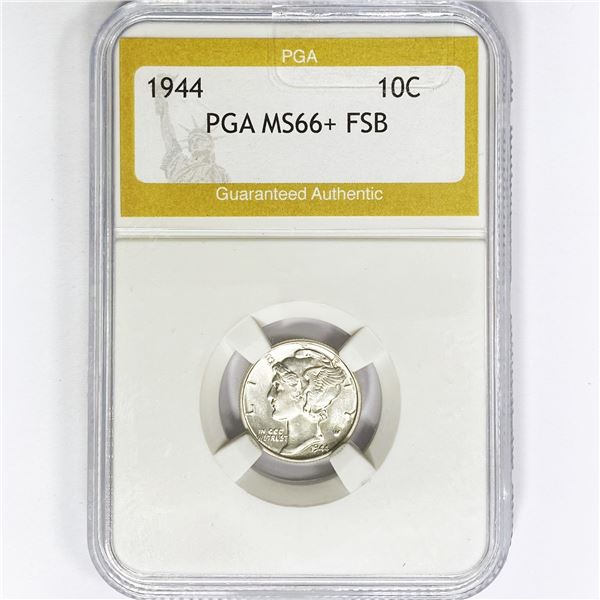 1944 Mercury Silver Dime PGA MS66+ FSB