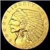 Image 1 : 1908 $2.50 Gold Quarter Eagle CLOSELY UNCIRCULATED