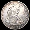 Image 1 : 1874 Arws Seated Liberty Half Dollar CLOSELY UNCIR