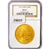 Image 1 : 1873 $20 Gold Double Eagle NGC MS61 Open 3