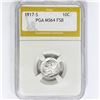 Image 1 : 1917-S Mercury Silver Dime PGA MS64 FSB