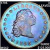 Image 1 : 1795 3 LEAVES Flowing Hair Dollar UNCIRCULATED