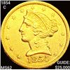 Image 1 : 1854-C $5 Gold Half Eagle UNCIRCULATED