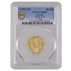 Image 1 : (1421-36) Greece Chios Gold Zecchino PCGS MS62