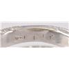 Image 6 : 14kt White Gold Diamond & Aquamrine Ring