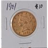 Image 1 : 1901 Liberty Head Gold $10 Coin