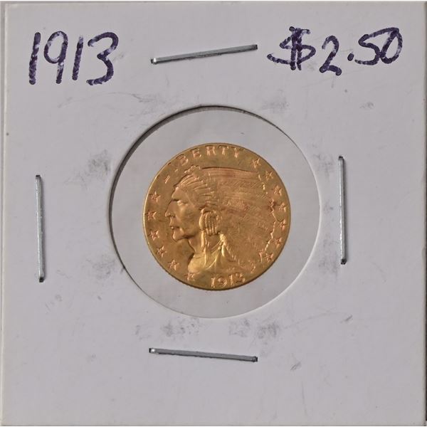 1913 Indian Head $2.5 Gold Coin