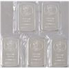 Image 1 : Collection of (5) Five Troy Ounce Silver Bars