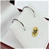 Image 2 : White Gold Hoop Earrings-Unused