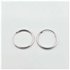 Image 4 : White Gold Hoop Earrings-Unused