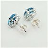 Image 5 : Natural Blue Topaz Earrings-Unused