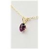 Image 2 : Natural Grape Garnet Pendant w/Chain-Unused