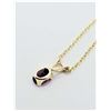 Image 4 : Natural Grape Garnet Pendant w/Chain-Unused