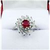 Image 6 : Natural Enhanced Ruby & CZ Ring-Unused