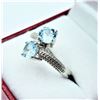 Image 3 : Natural Blue Topaz Ring-Unused