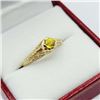 Image 4 : Natural Yellow Sapphire Ring-Unused