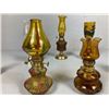 Image 3 : Amber & Brass Mini Kerosene Lanterns