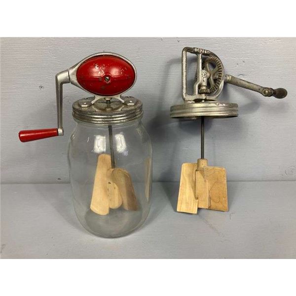 Dazey Butter Churn Hand Mixer w/ Wood Blades