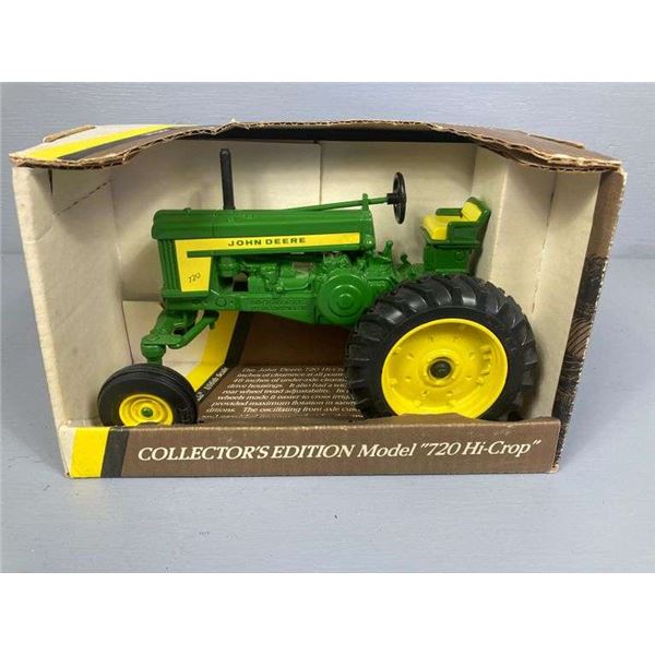 John Deere Diecast Metal 1957 Model 720 Hi-Crop Tractor-Original Box