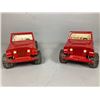 Image 1 : Tonka Pressed Metal Red Jeeps