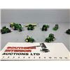 Image 4 : John Deere Miniature Diecast Metal Tractors w/Implements