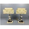 Image 1 : Norcrest Harlequin Dancer Lamps-See Description