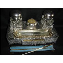 Double inkwell~Circa 1880-1900