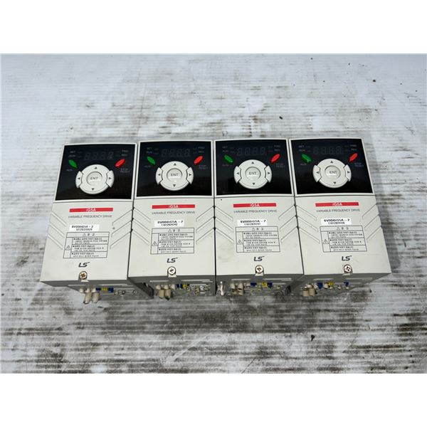 (4) LS Industrial Systems #SV008iG5A-2 Drives