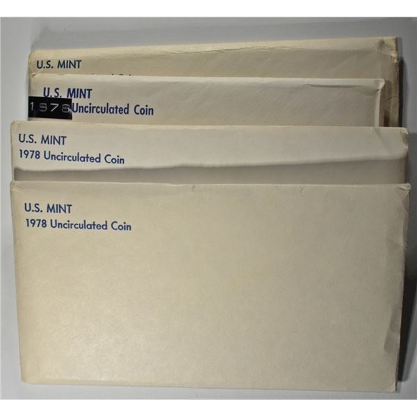1978 (4) US MINT SETS