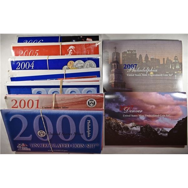2000-07 US MINT SETS
