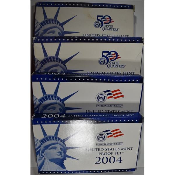 (2) EACH 2000,04 US PROOF SETS