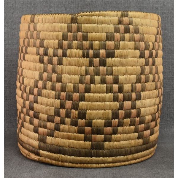 PIMA INDIAN BASKETRY CYLINDER