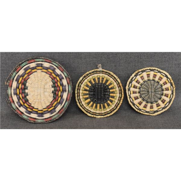 HOPI INDIAN BASKETRY PLAQUES