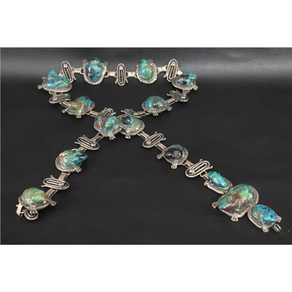 NAVAJO  INDIAN FETISH CONCHO BELT