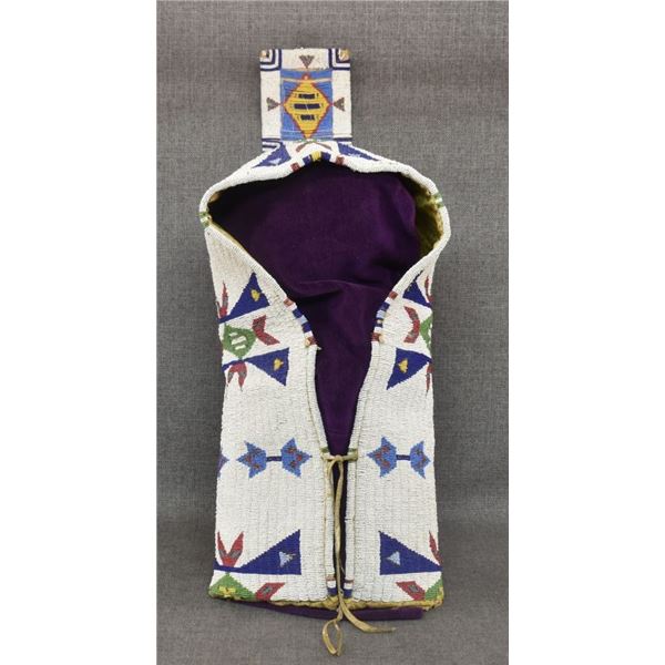 SIOUX INDIAN BEADED CRADLE