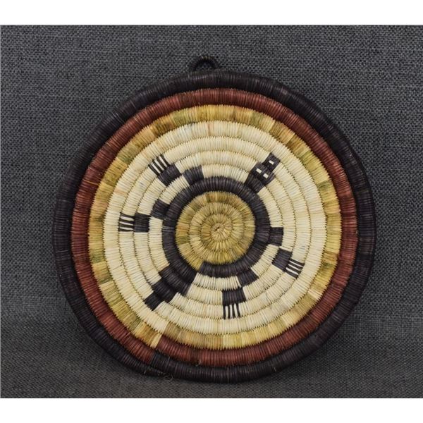HOPI INDIAN BASKETRY PLAQUE