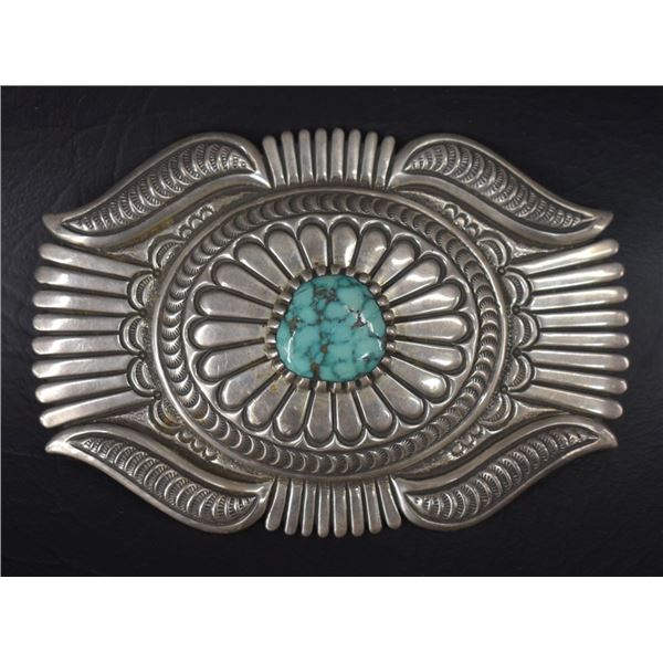 NAVAJO INDIAN BUCKLE ( TOM CURTIS)