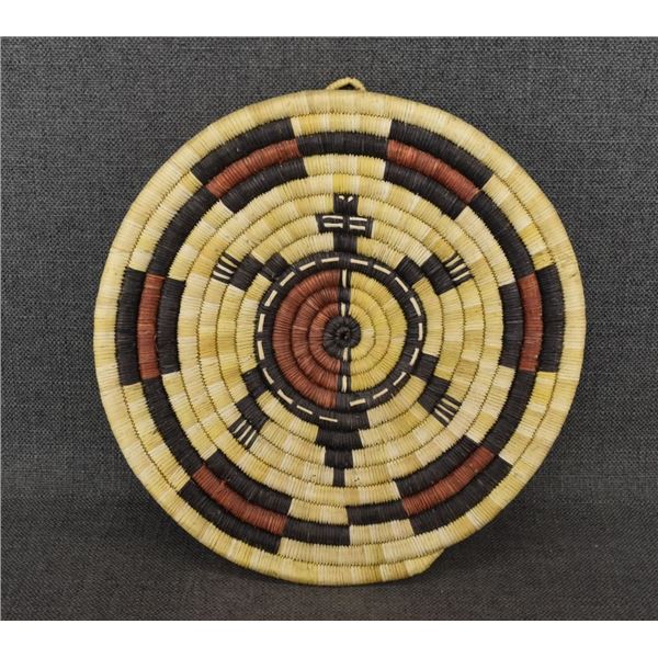 HOPI INDIAN BASKETRY PLAQUE