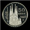 Image 2 : Spain 50 Euros Silver Proof 2002, Antonio Gaudi