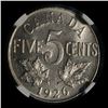 Image 2 : 1926 Five Cents Near 6, NGC MS-62