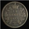 Image 2 : 1872H Ten Cents ICCS Fine-12