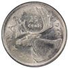 Image 1 : Canada 1972 Twenty-five Cents Error - Struck over Canada 5 Cents