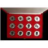 Image 2 : Canada Silver Maple Leaf Lunar Privy Marks - Full Set of 12