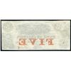 Image 2 : Bank of Clifton $5 1859, Ottawa Overprint