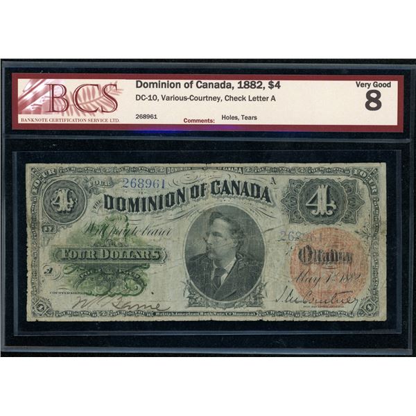 Dominion of Canada $4, 1882