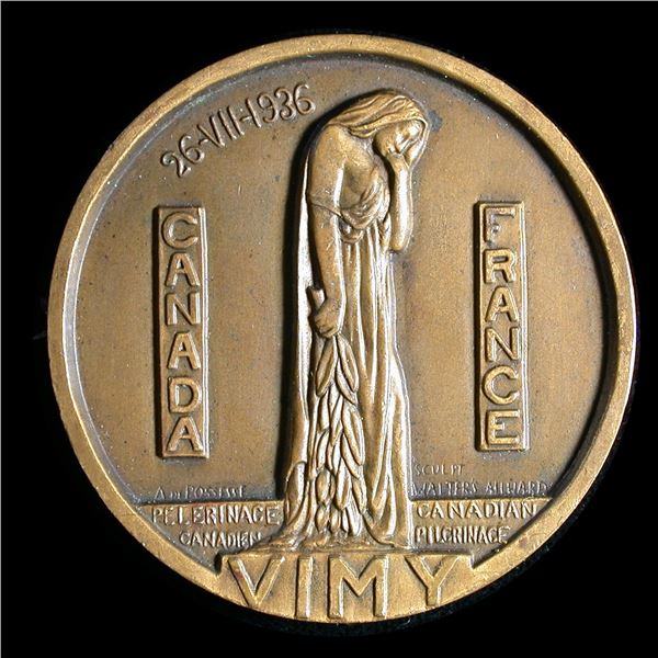 Vimy Ridge 1936 Pilgrimage Medal