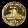 Image 1 : Johnson Matthey & Mallory 1/10 oz Gold Beaver 1977