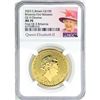 Image 1 : 2023 British 1oz Gold Final QE NGC MS70