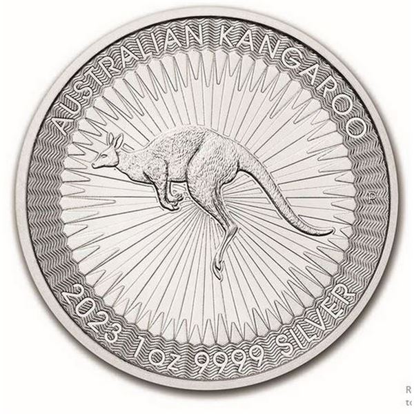 2023 100 Australian Kangaroo 1oz Silver Rounds